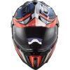 LS2 MX701 EXPLORER CARBON FOCUS adventure helma modrá/bílá/červená vel.L